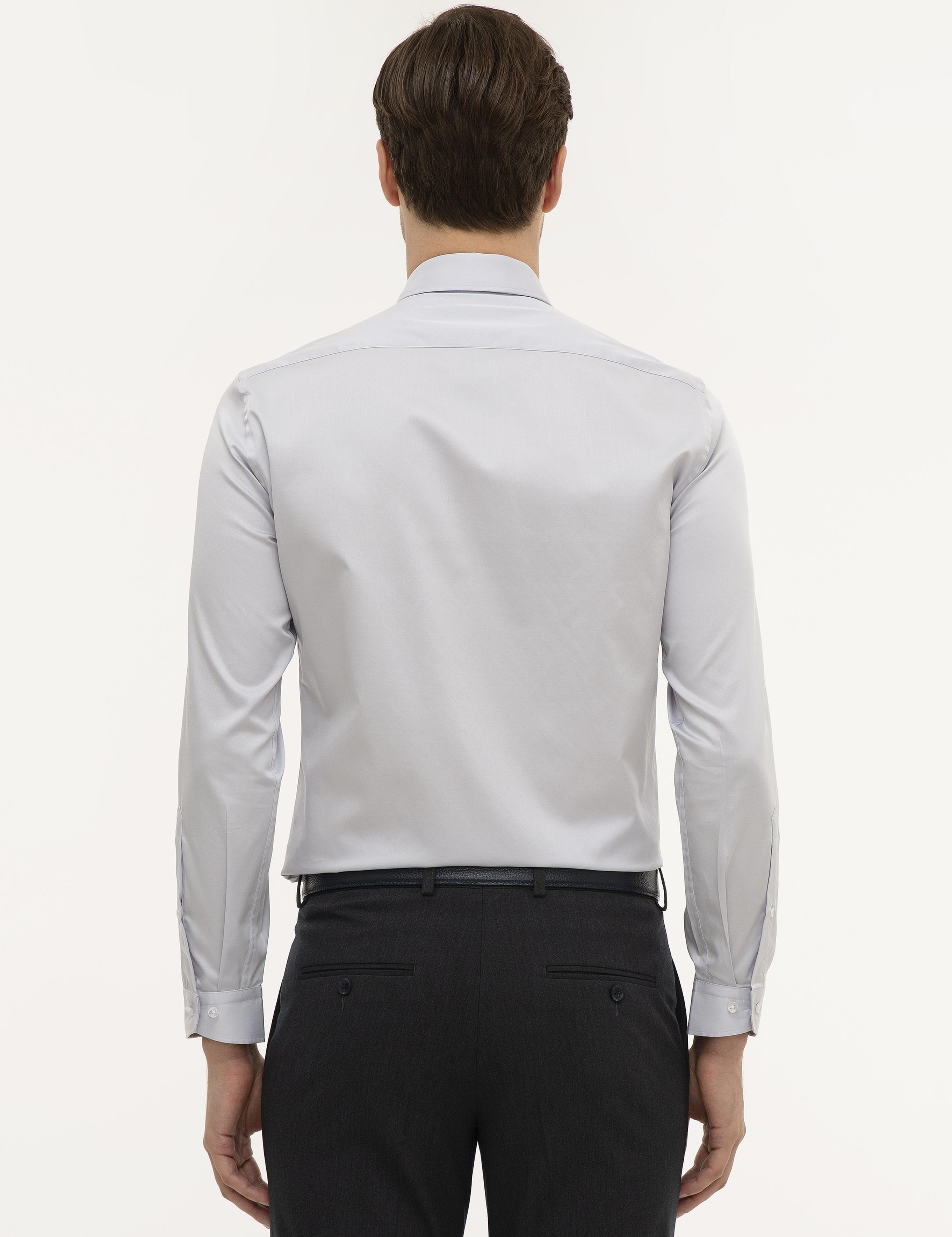 Açık Mavi Slim Fit Uzun Kollu Gömlek - 50226511004