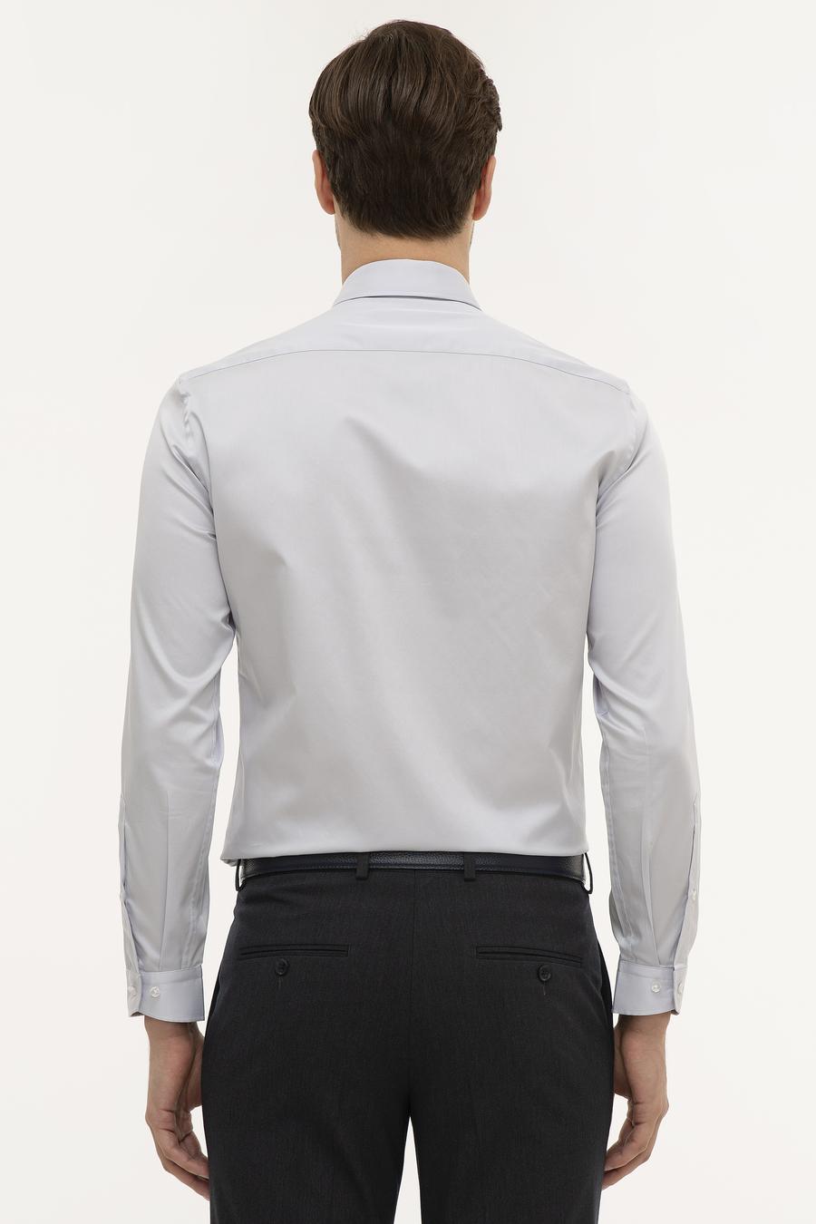 Açık Mavi Slim Fit Uzun Kollu Gömlek - 50226511004