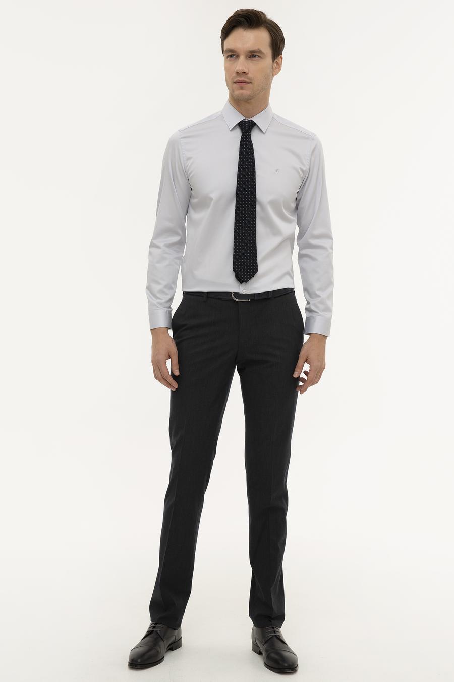 Açık Mavi Slim Fit Uzun Kollu Gömlek - 50226511004