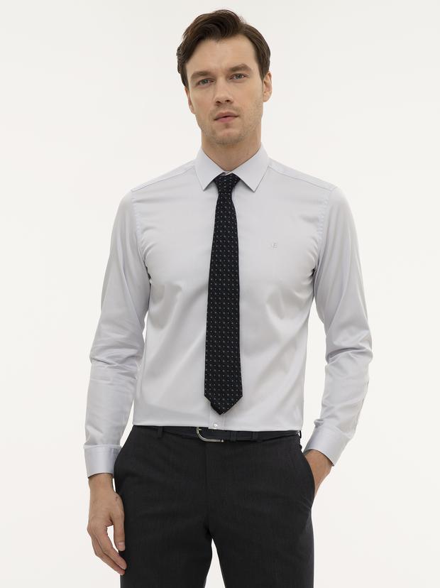 Açık Mavi Slim Fit Uzun Kollu Gömlek