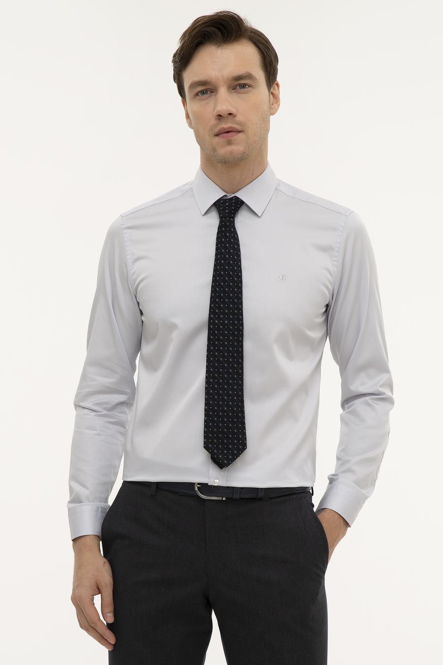 Açık Mavi Slim Fit Uzun Kollu Gömlek - 50226511004