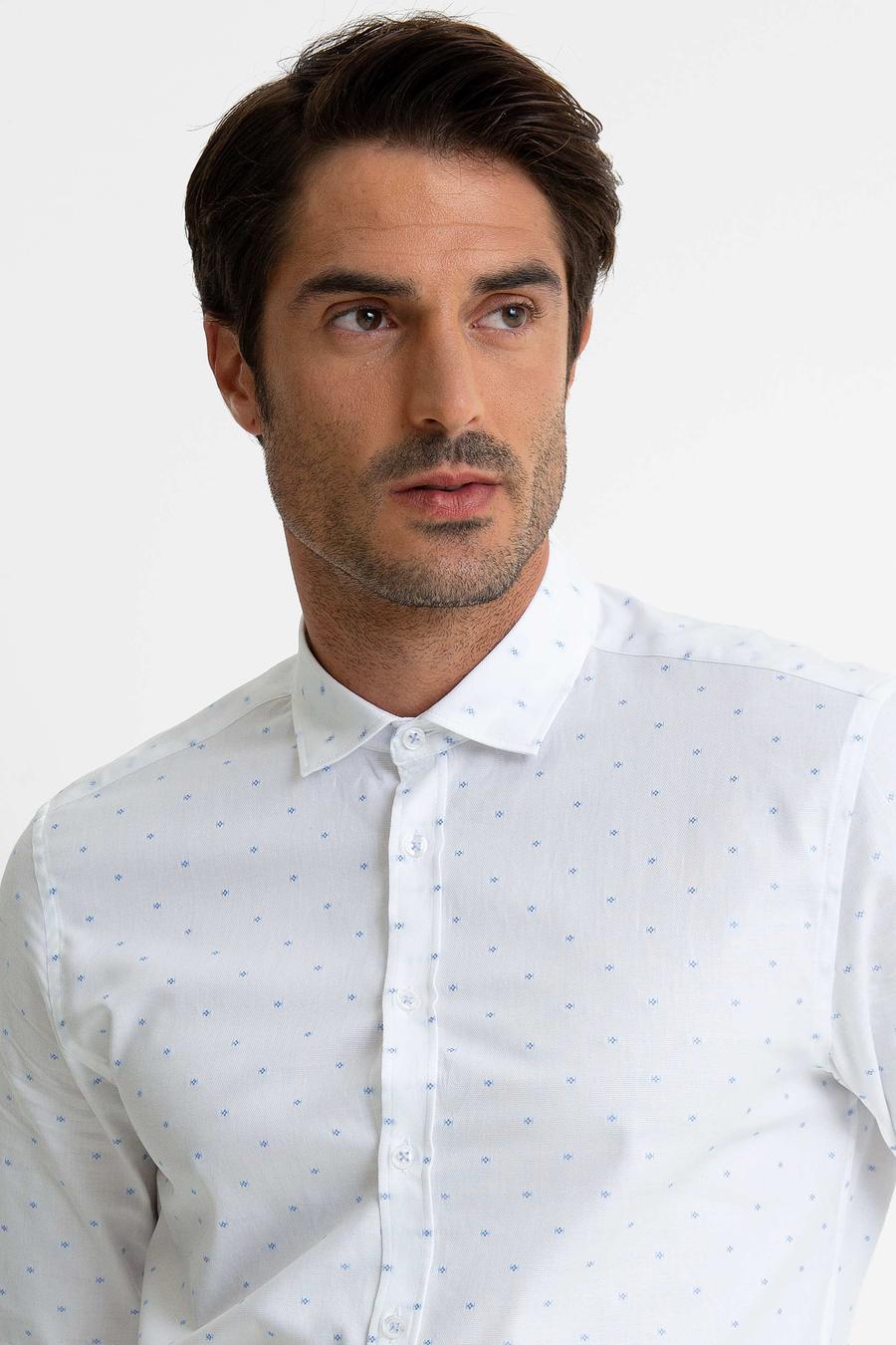 Beyaz Slim Fit Uzun Kollu Gömlek - 50192993005