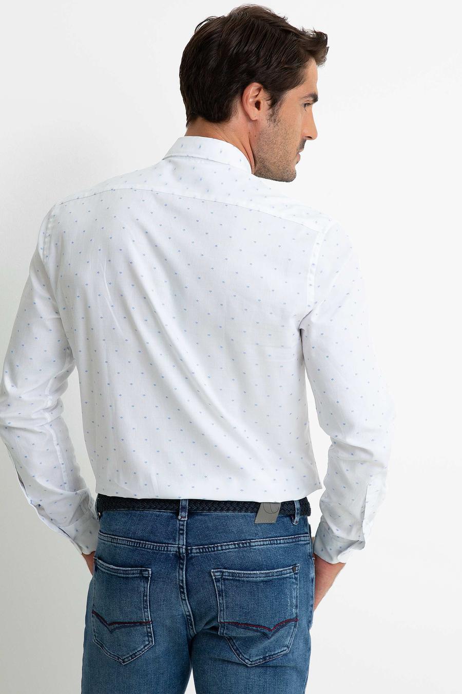 Beyaz Slim Fit Uzun Kollu Gömlek - 50192993005