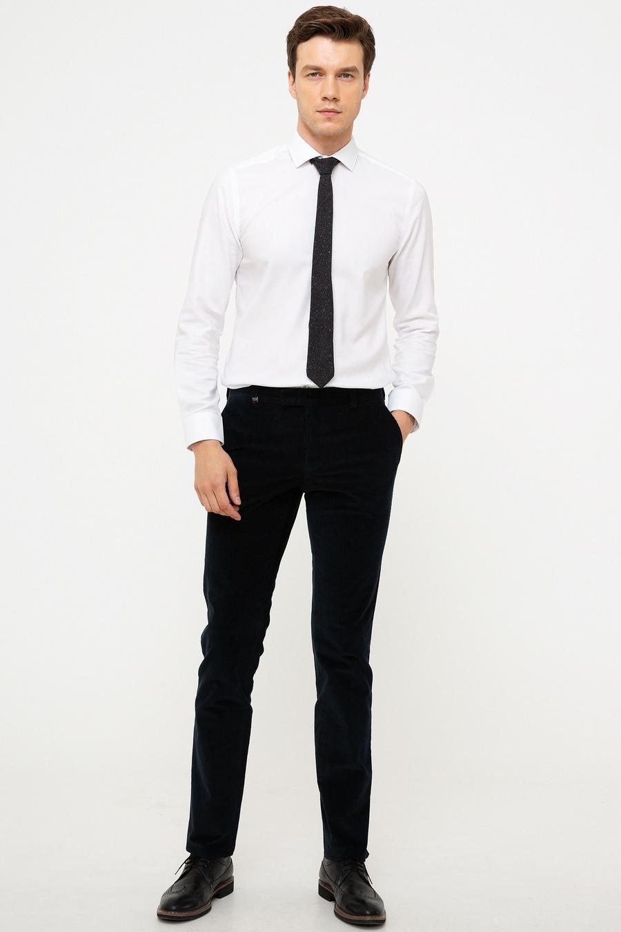 Lacivert Slim Fit Kumaş Pantolon - 50195384047