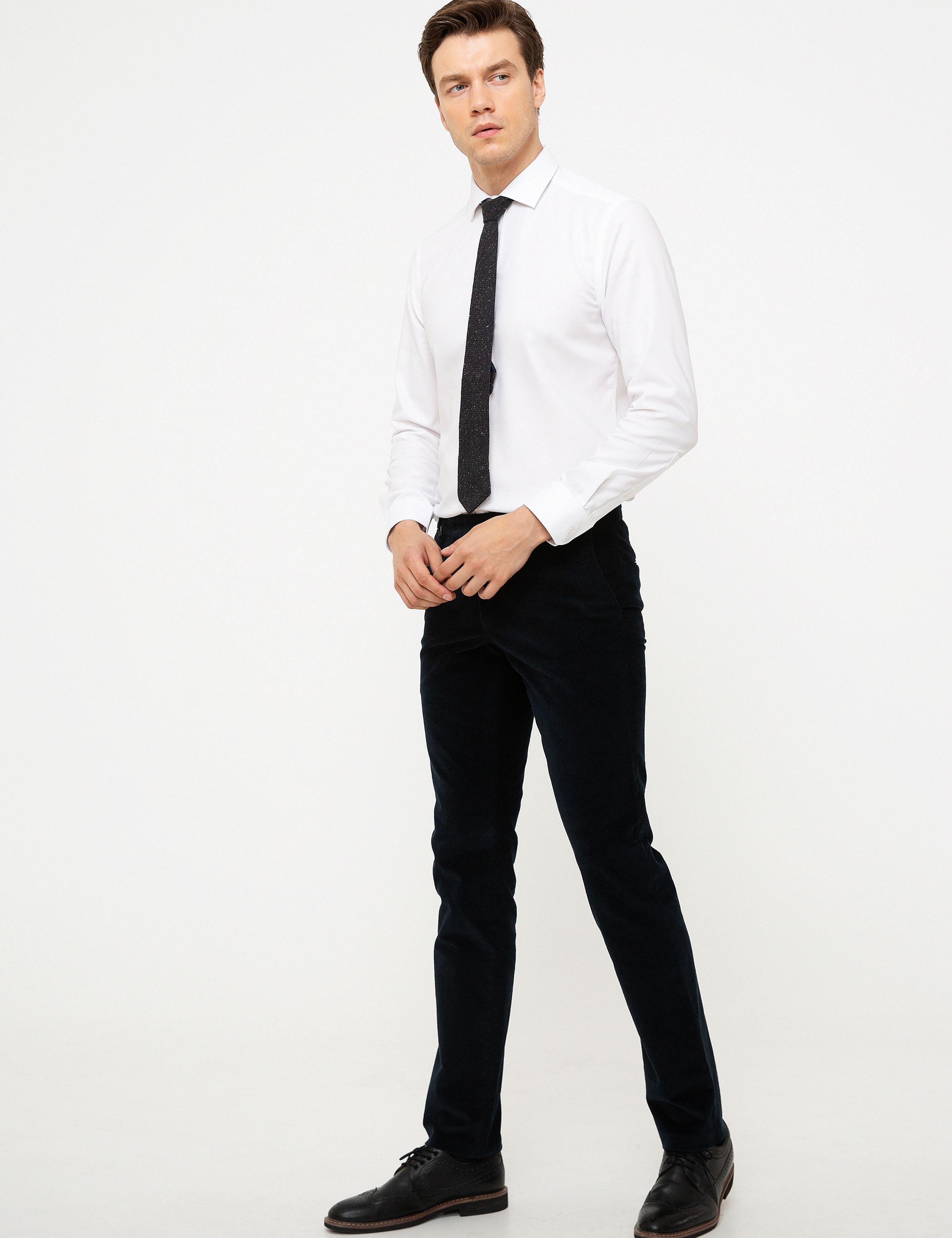 Lacivert Slim Fit Kumaş Pantolon - 50195384047