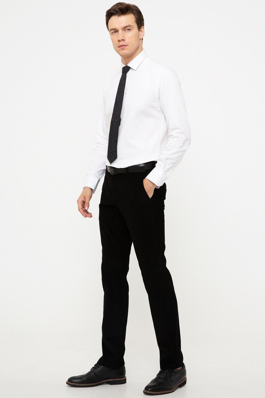 Siyah Slim Fit Kumaş Pantolon - 50195384026