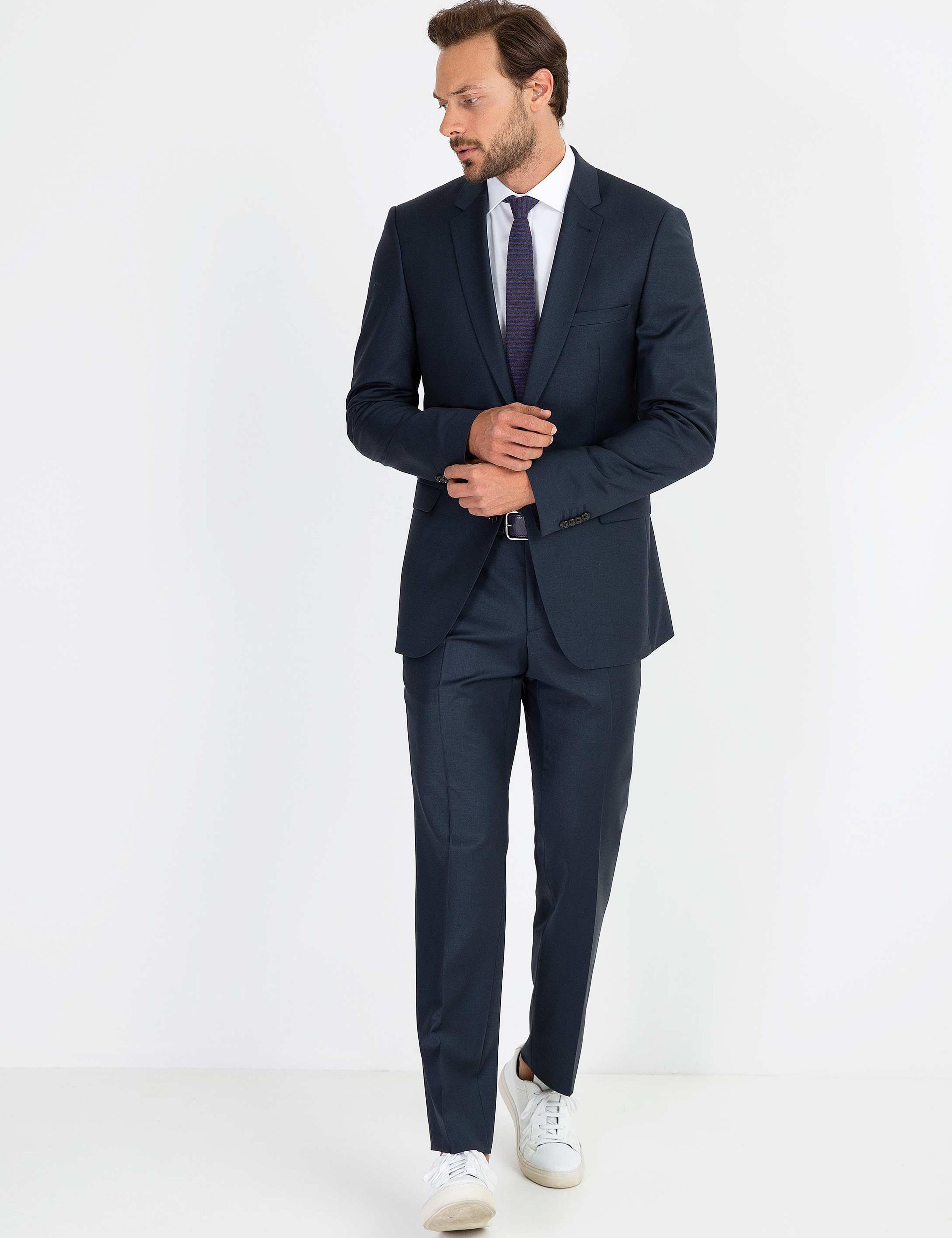 Lacivert Slim Fit Ceket - 50197175023
