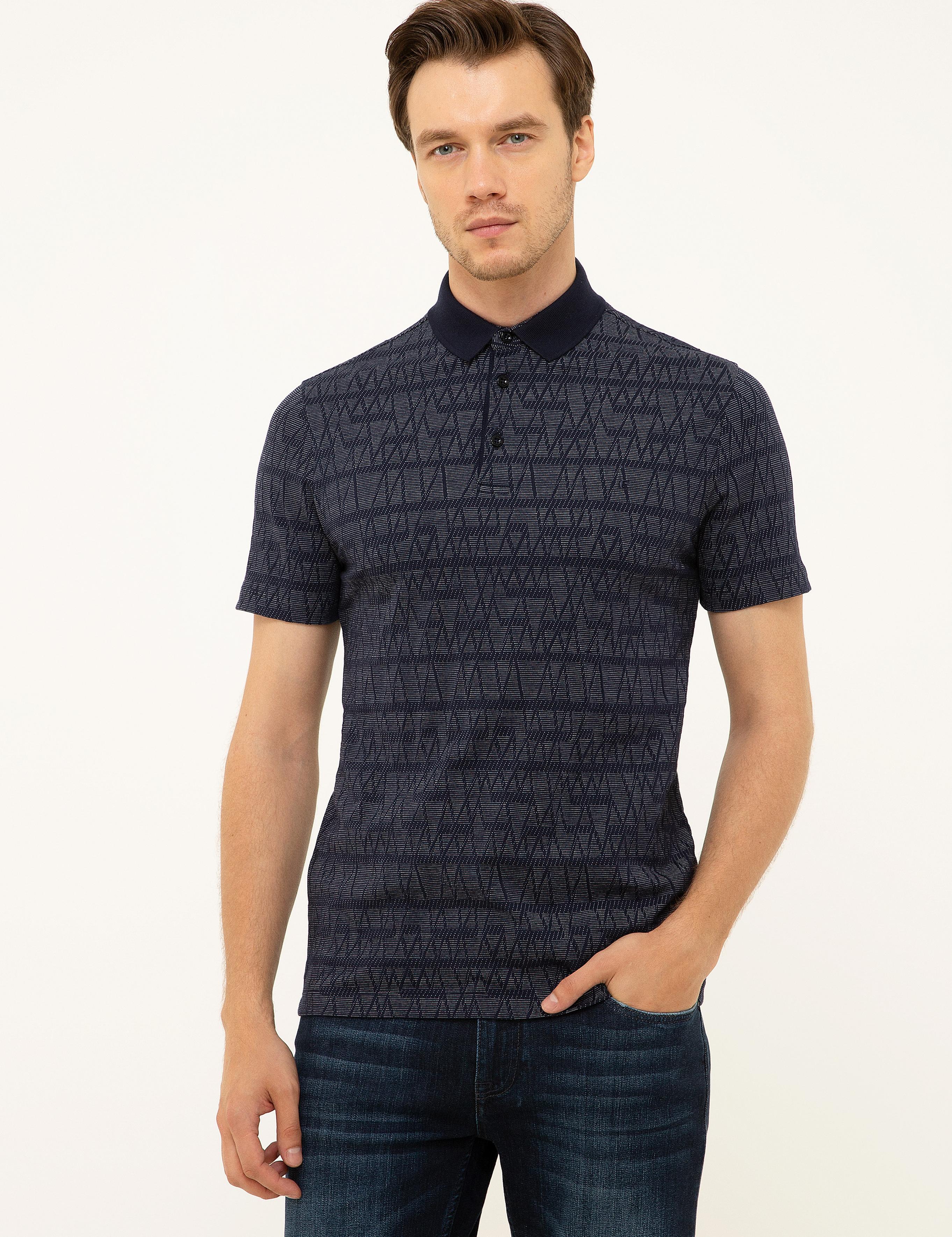 Lacivert Polo Yaka T-Shirt - 50202253009