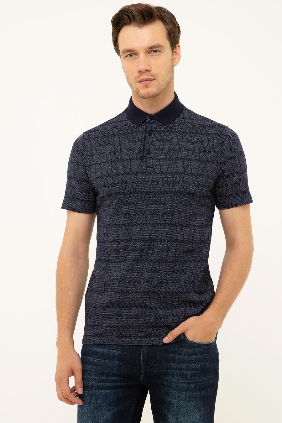 Lacivert Polo Yaka T-Shirt - 50202253009