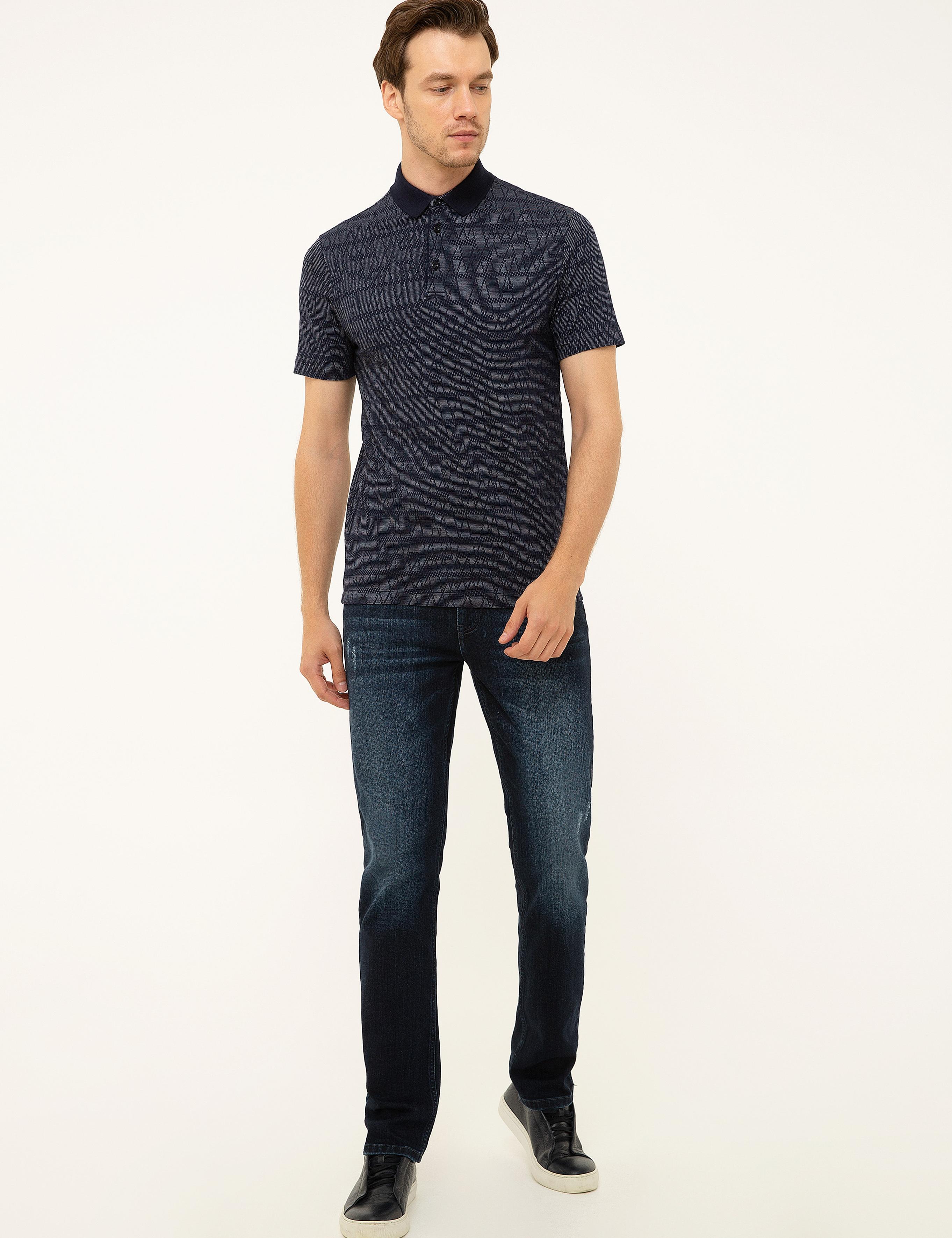 Lacivert Polo Yaka T-Shirt - 50202253009