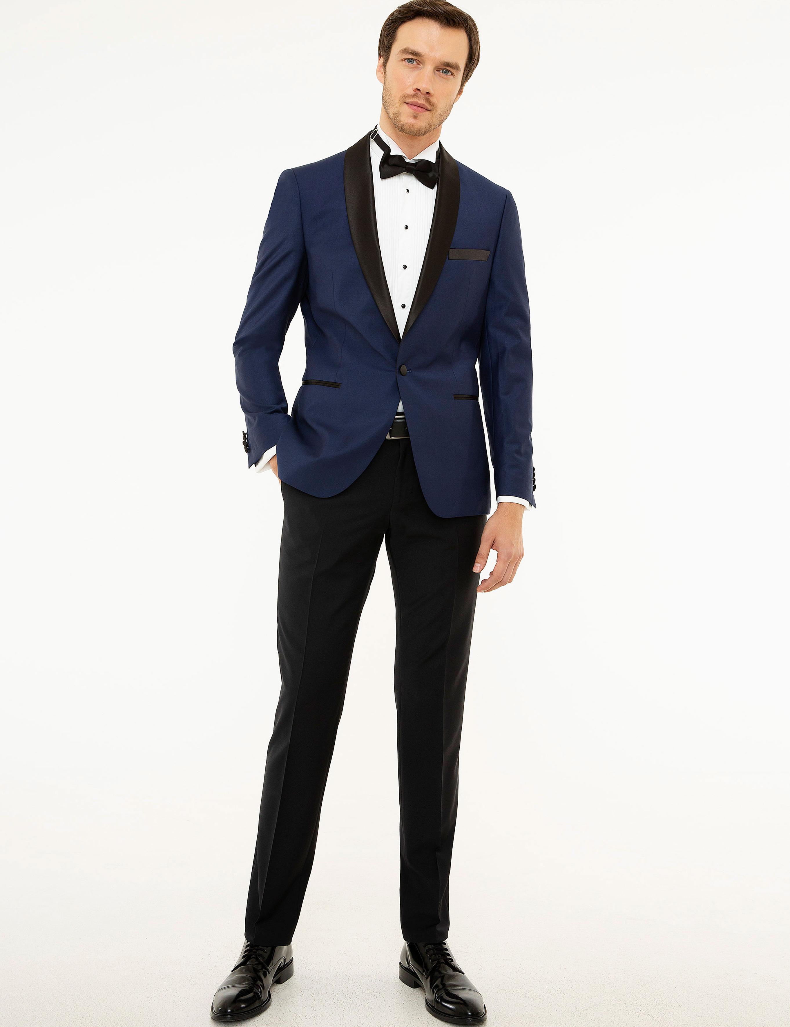 İndigo Slim Fit Smokin Ceket - 50204603035