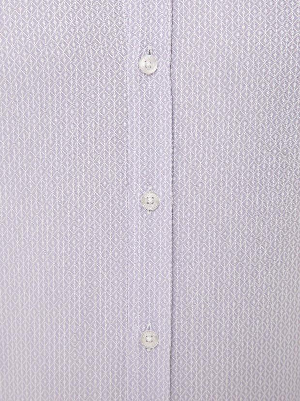 Lila Slim Fit Uzun Kollu Gömlek