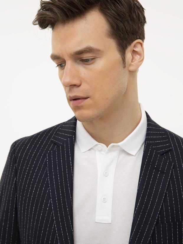 Lacivert Slim Fit Ceket