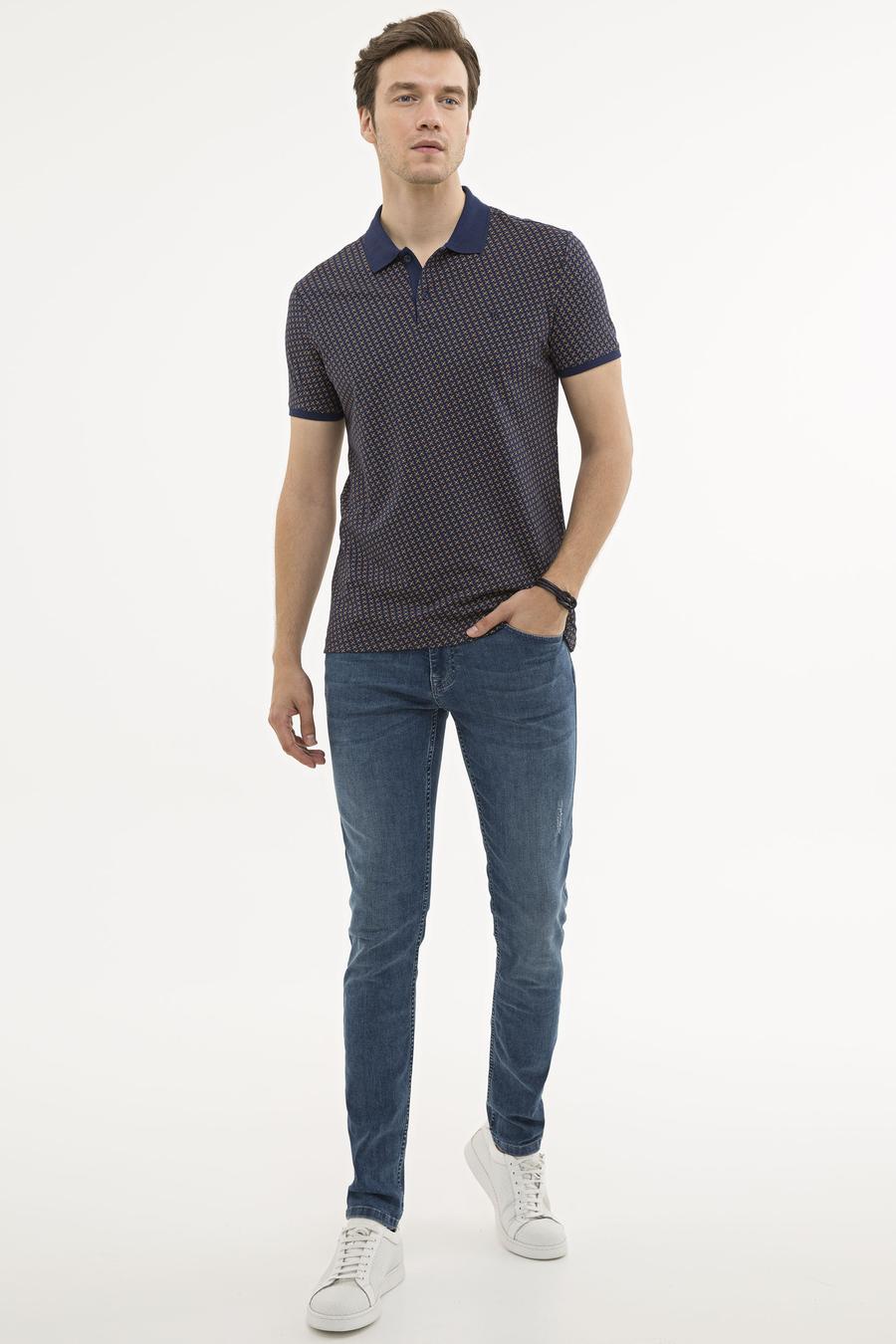 Lacivert Polo Yaka T-Shirt - 50230522013