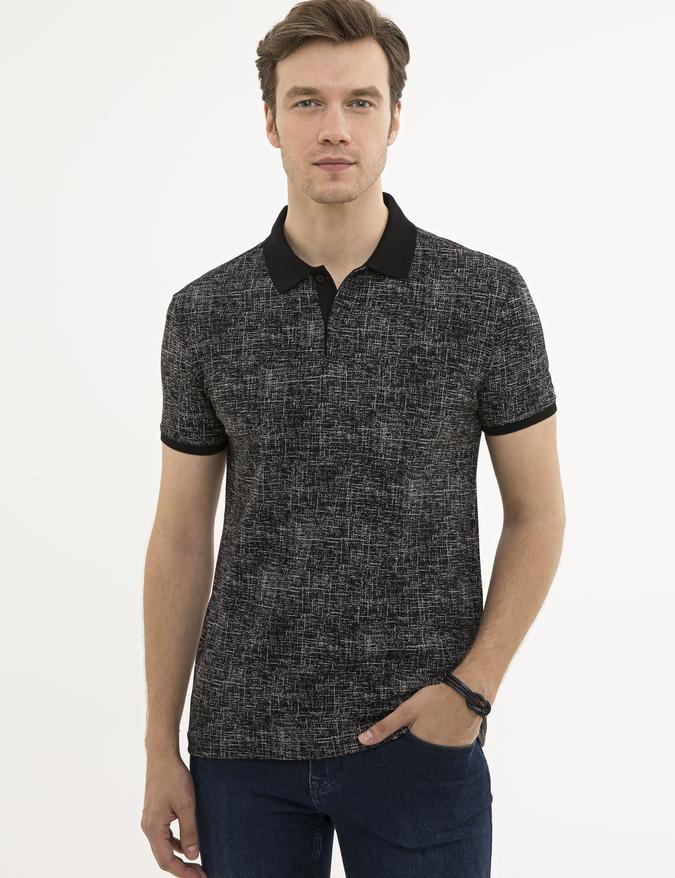Siyah Polo Yaka T-Shirt