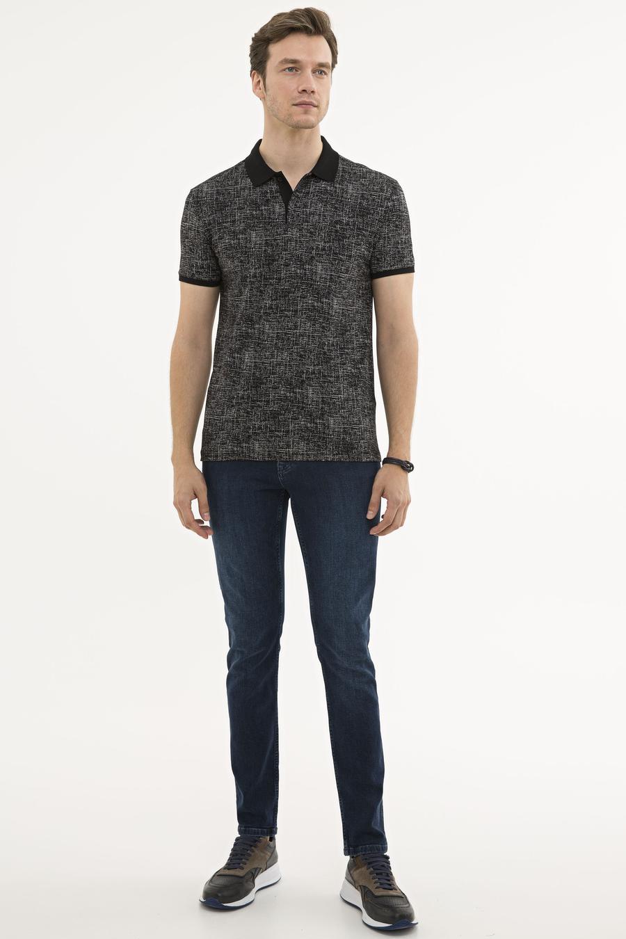 Siyah Polo Yaka T-Shirt - 50230524013