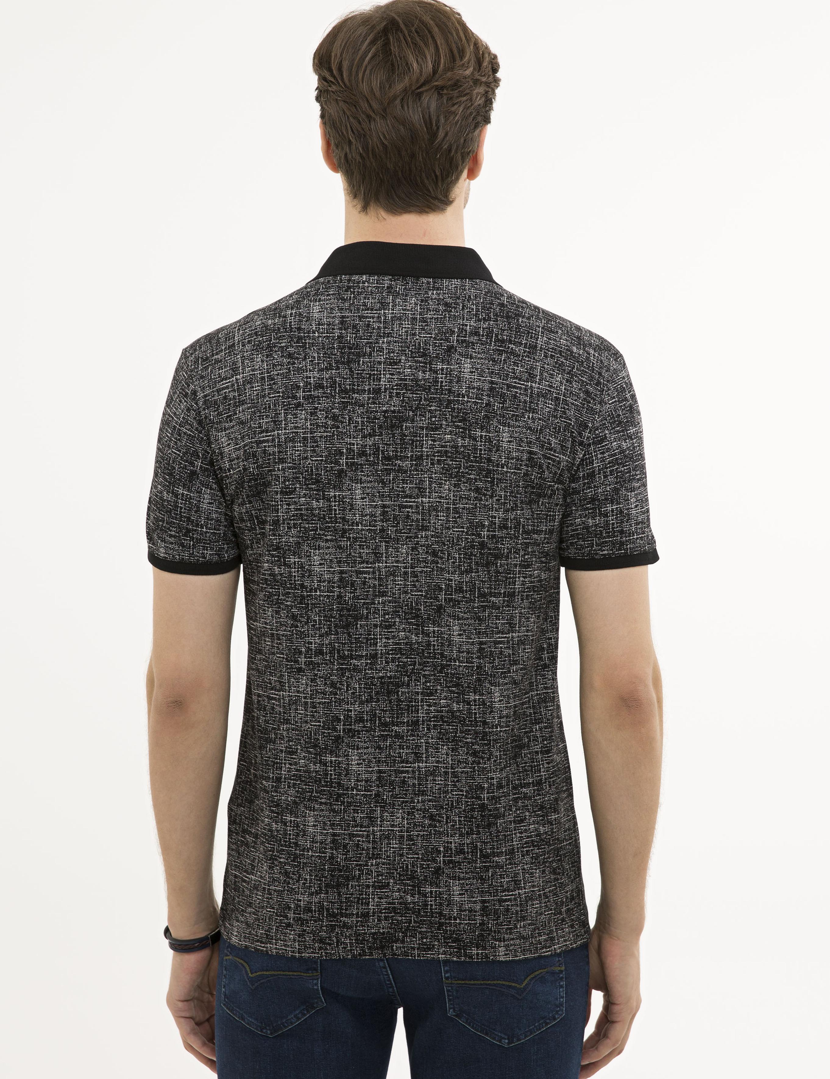 Siyah Polo Yaka T-Shirt - 50230524013