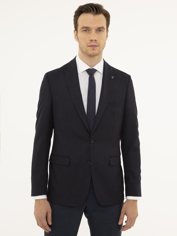 Bordo Slim Fit Ceket