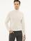 Bej Slim Fit Balıkçı Yaka Basic Triko Kazak