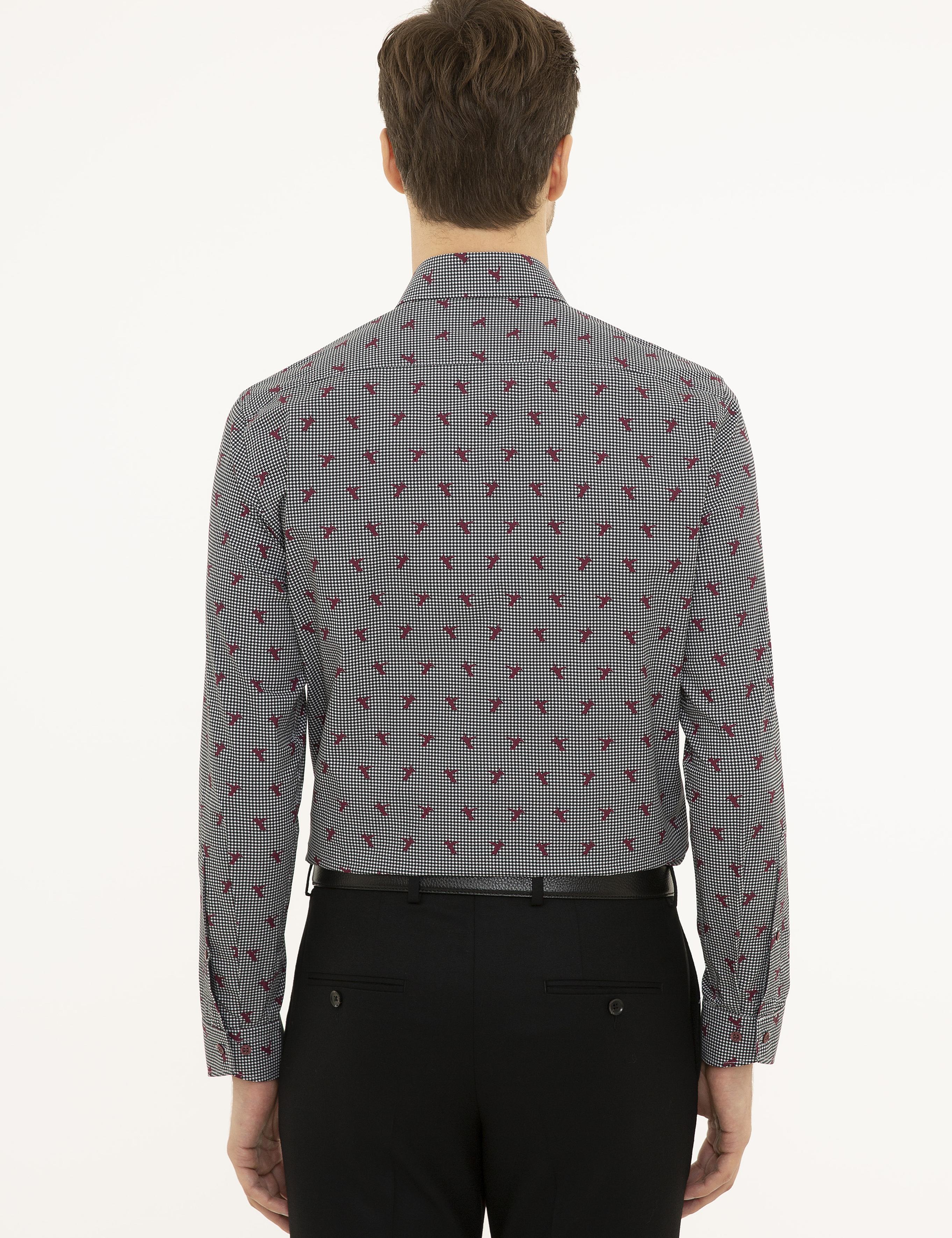 Siyah Slim Fit Uzun Kollu Gömlek - 50227487022