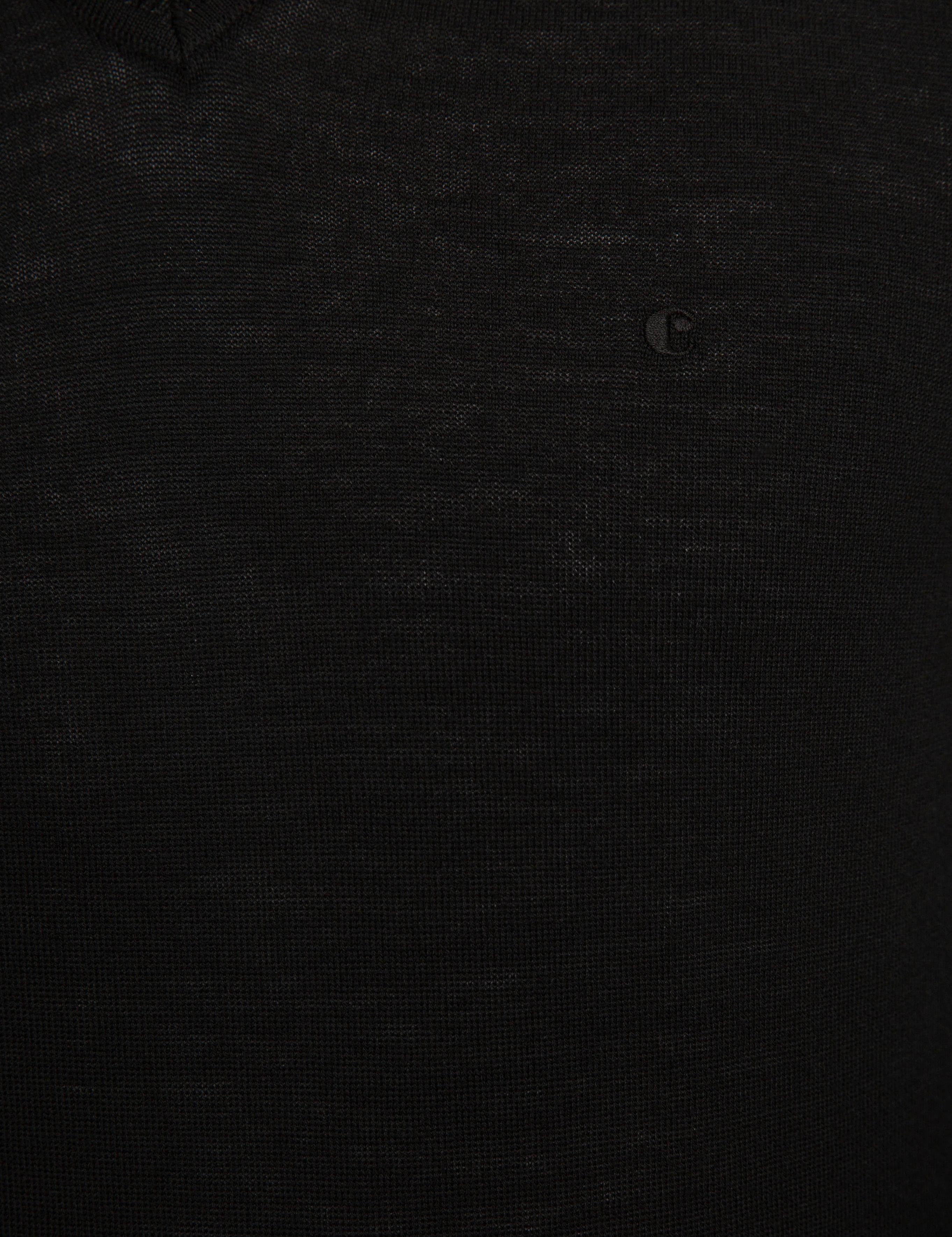 Siyah Slim Fit V Yaka Basic Triko Kazak - 50229755005