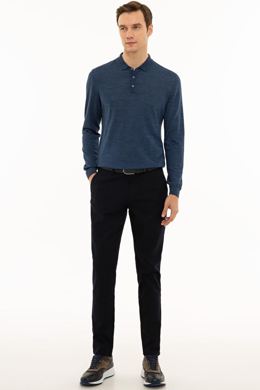 Lacivert Slim Fit Chino - 50233808091