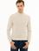 Bej Slim Fit Çeyrek Balıkçı Yaka Basic Triko Kazak