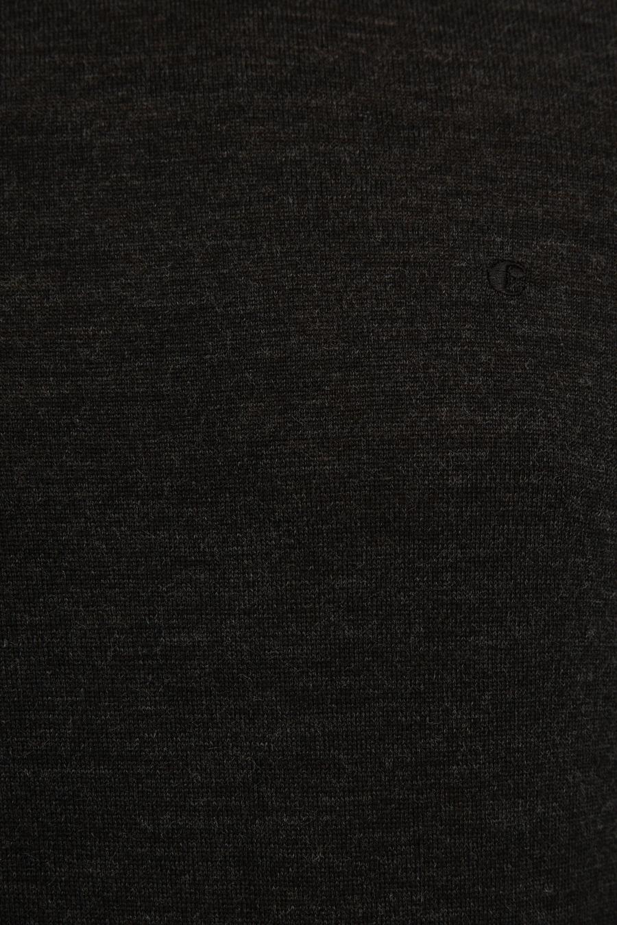 Antrasit Slim Fit Yarım Balıkçı Basic Triko Kazak - 50229754041