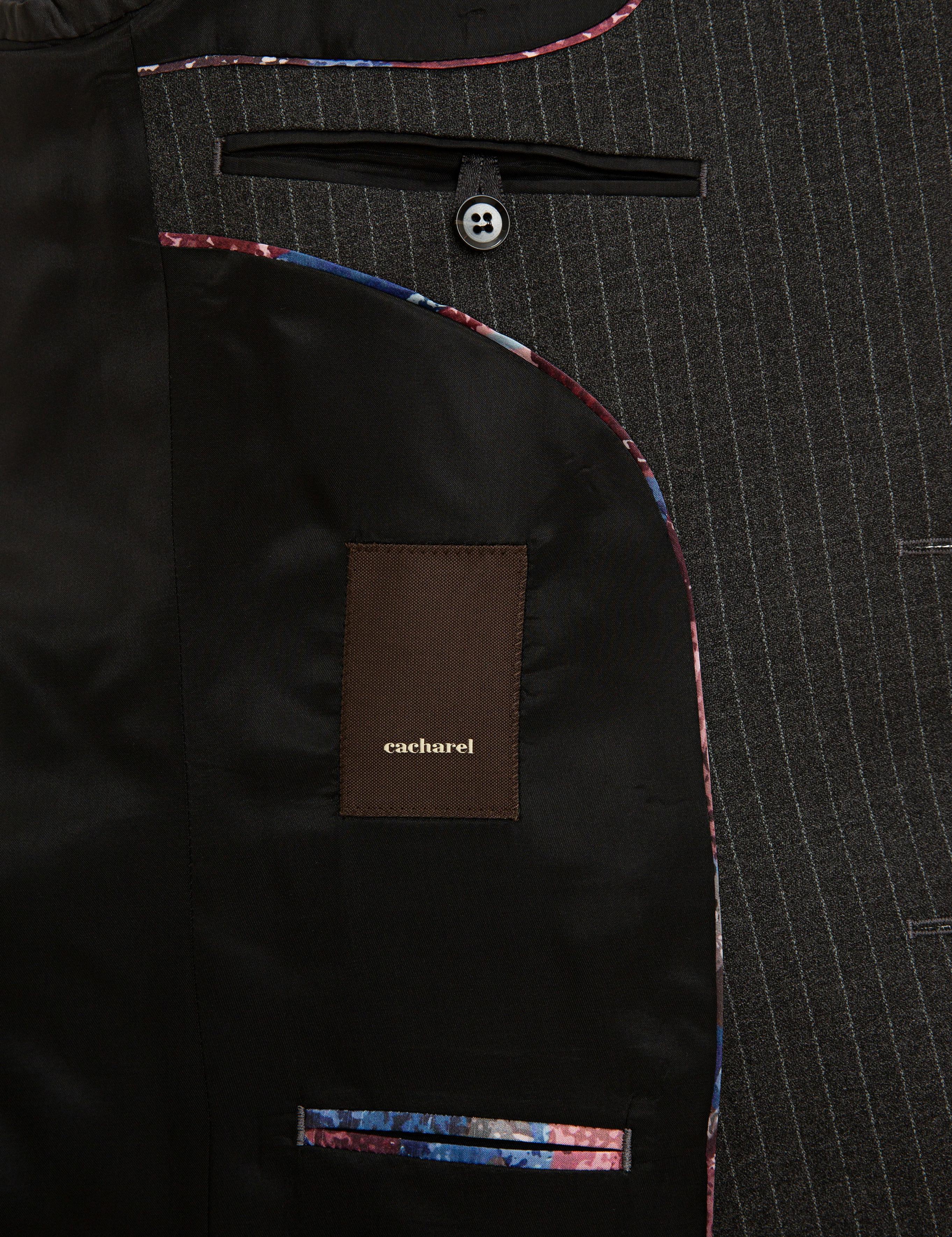 Antrasit Slim Fit Yün Ceket - 50230576047