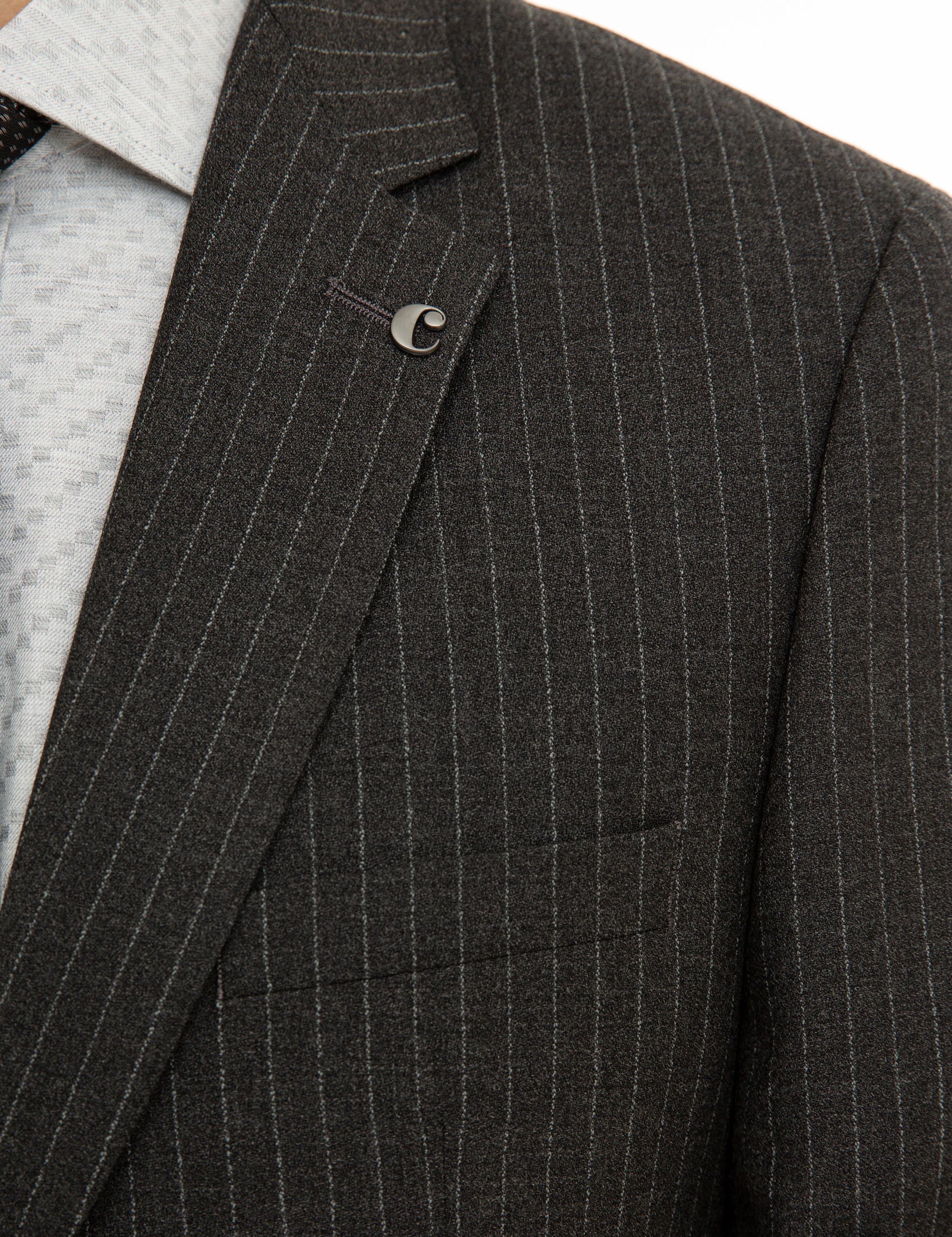Antrasit Slim Fit Yün Ceket - 50230576047