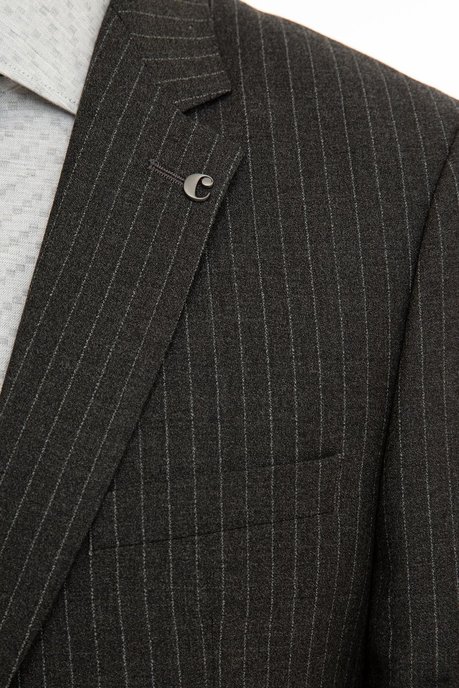 Antrasit Slim Fit Yün Ceket - 50230576047