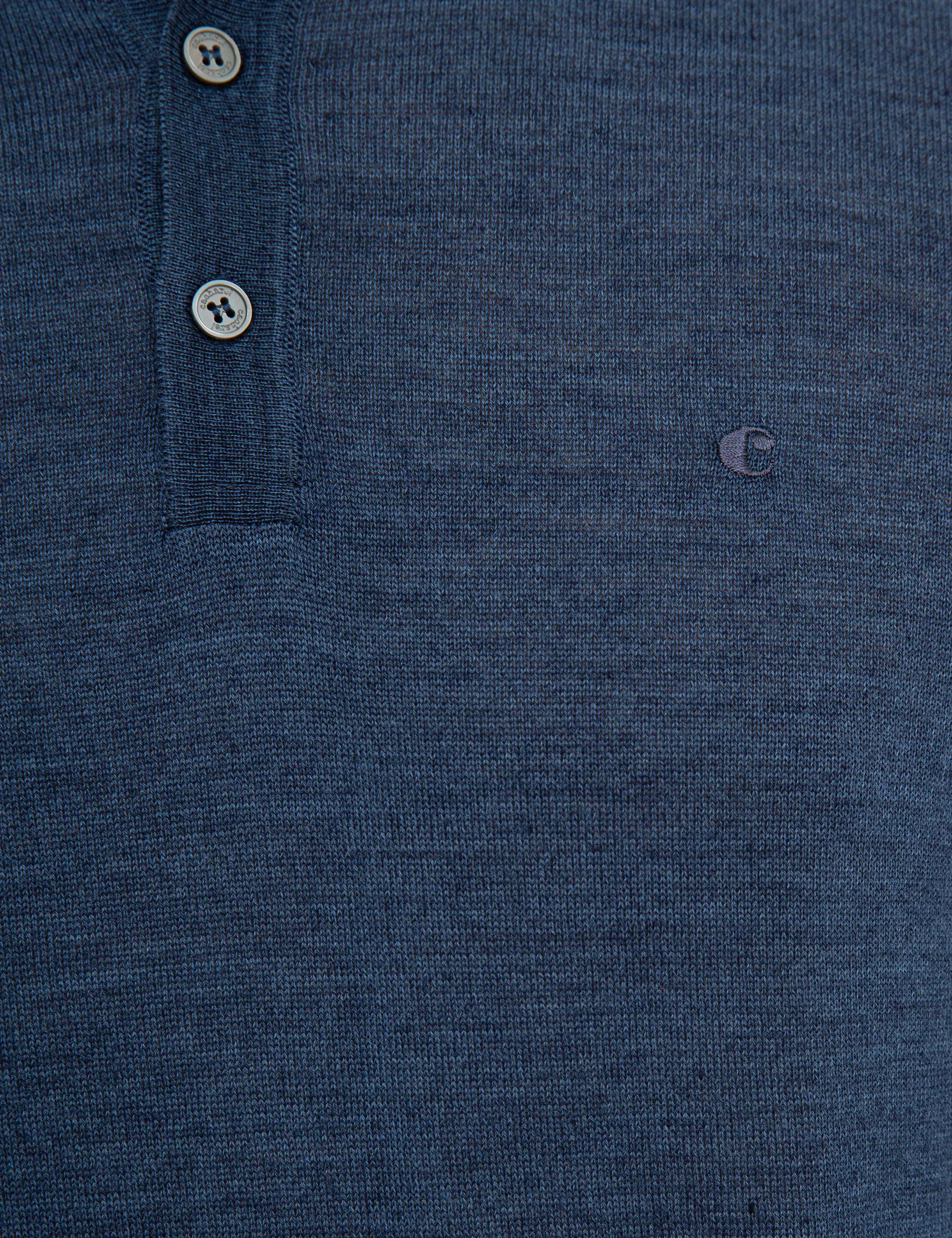 İndigo Slim Fit Polo Yaka Basic Triko Kazak - 50229756082