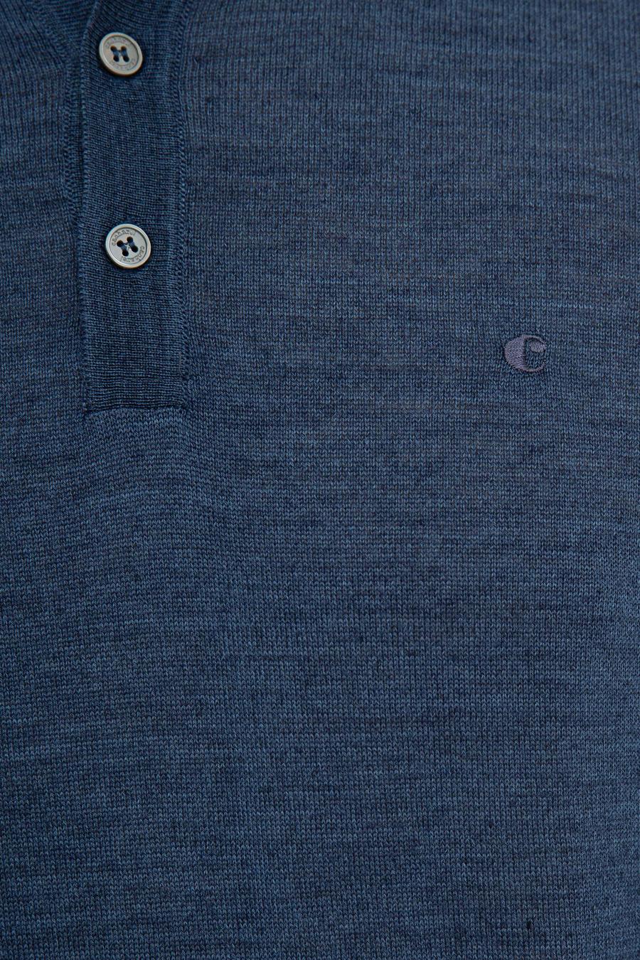 İndigo Slim Fit Polo Yaka Basic Triko Kazak - 50229756082