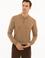 Camel Slim Fit Polo Yaka Basic Triko Kazak
