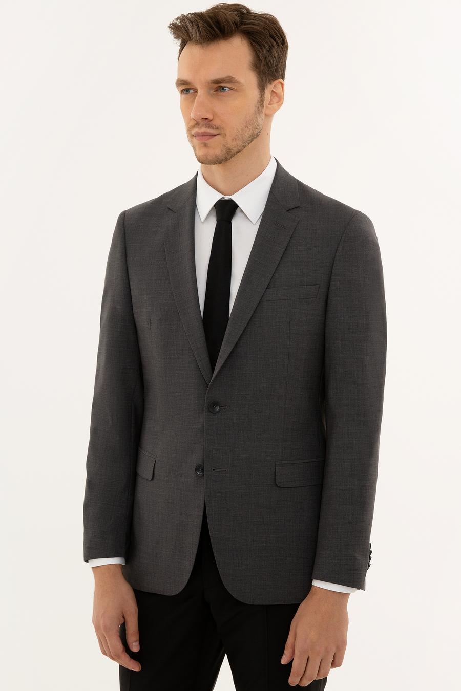 Füme Slim Fit Ceket - 50223156116