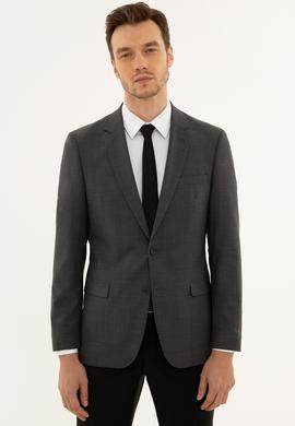 Füme Slim Fit Ceket