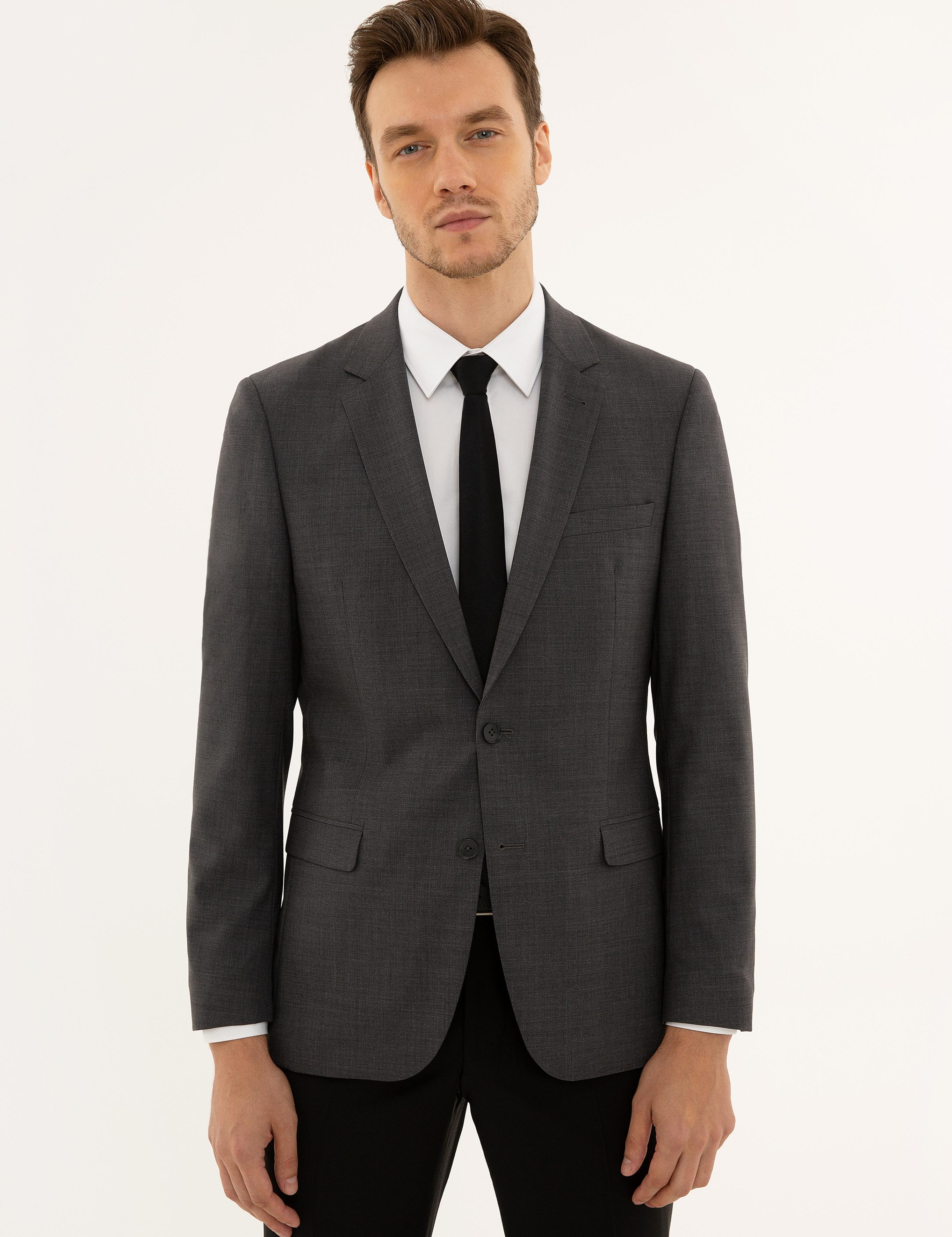 Füme Slim Fit Ceket - 50223156116
