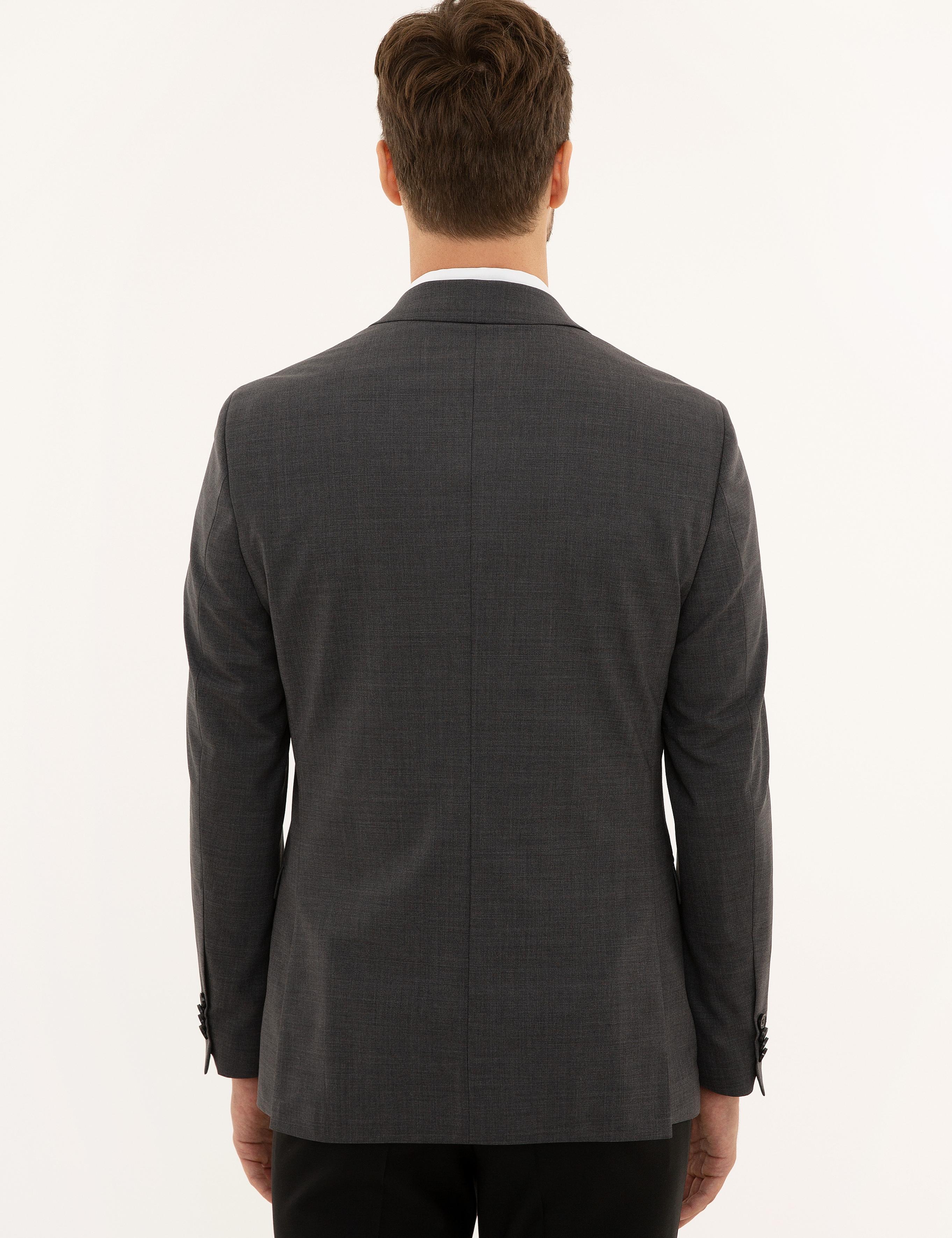 Füme Slim Fit Ceket - 50223156116