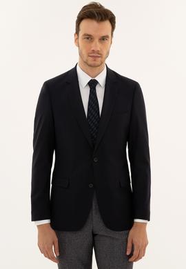Lacivert Slim Fit Ceket