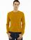 Sarı Slim Fit Bisiklet Yaka Basic Triko Kazak