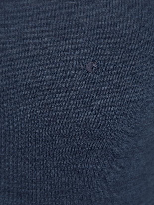 İndigo Slim Fit Bisiklet Yaka Basic Triko Kazak