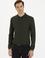 Haki Slim Fit Polo Yaka Basic Triko Kazak