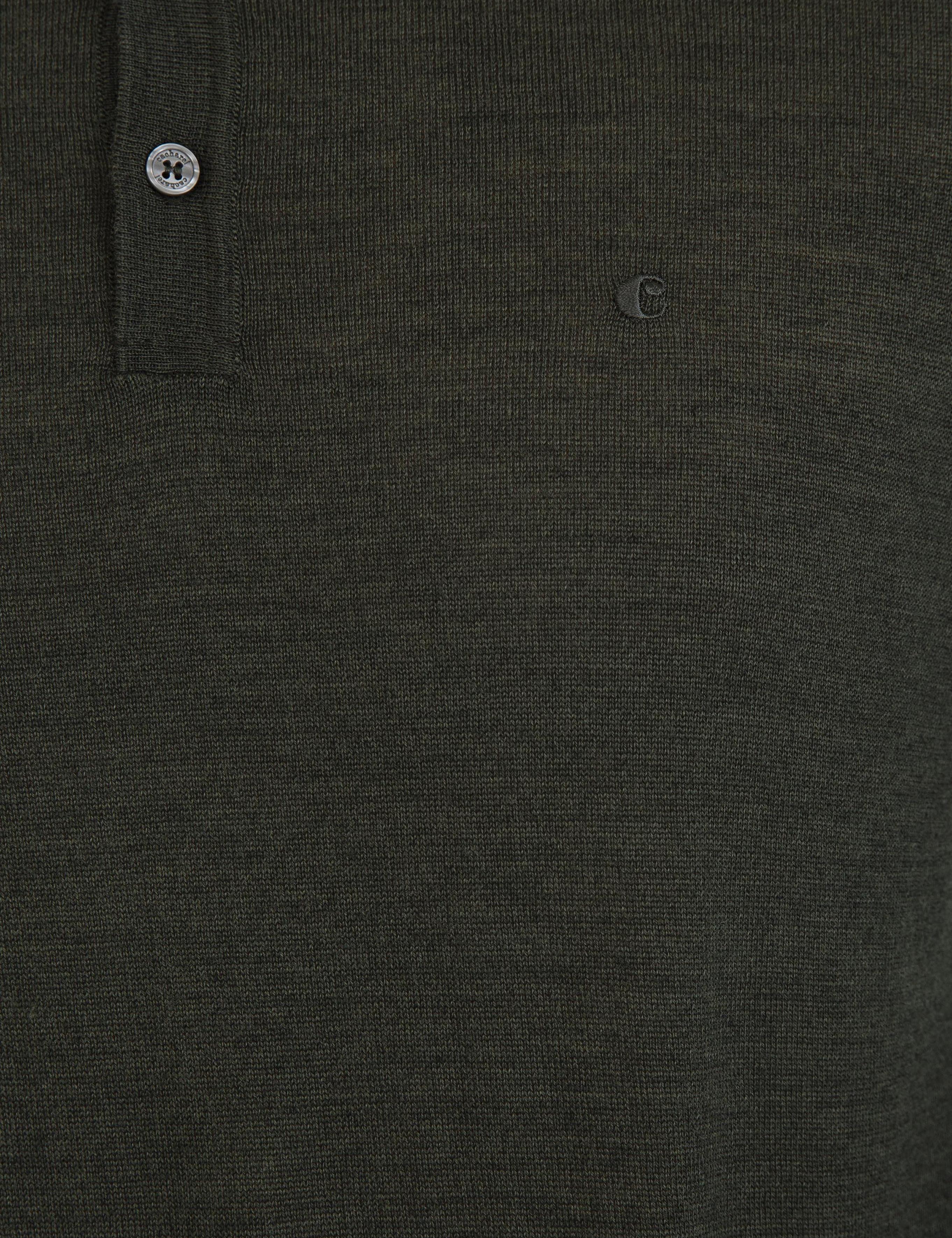 Haki Slim Fit Polo Yaka Basic Triko Kazak - 50229756073