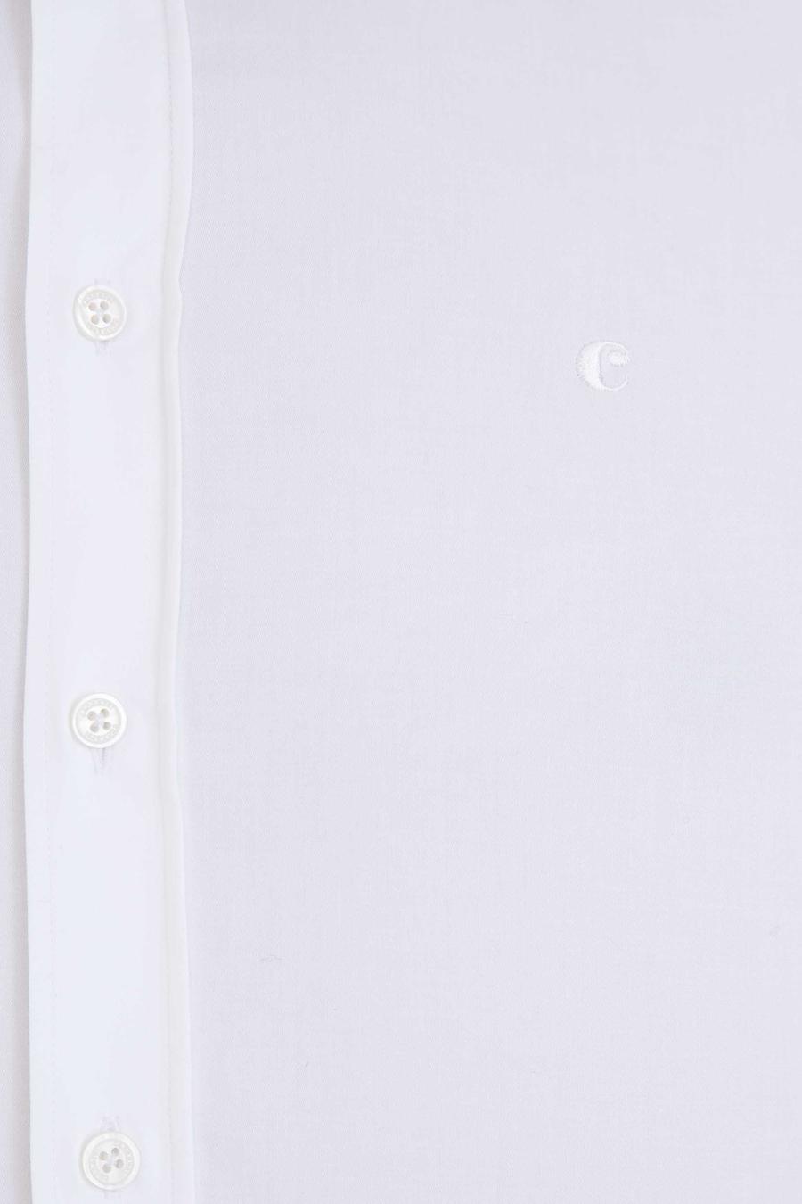 Beyaz Slim Fit Uzun Kollu Basic Gömlek - 50229004003