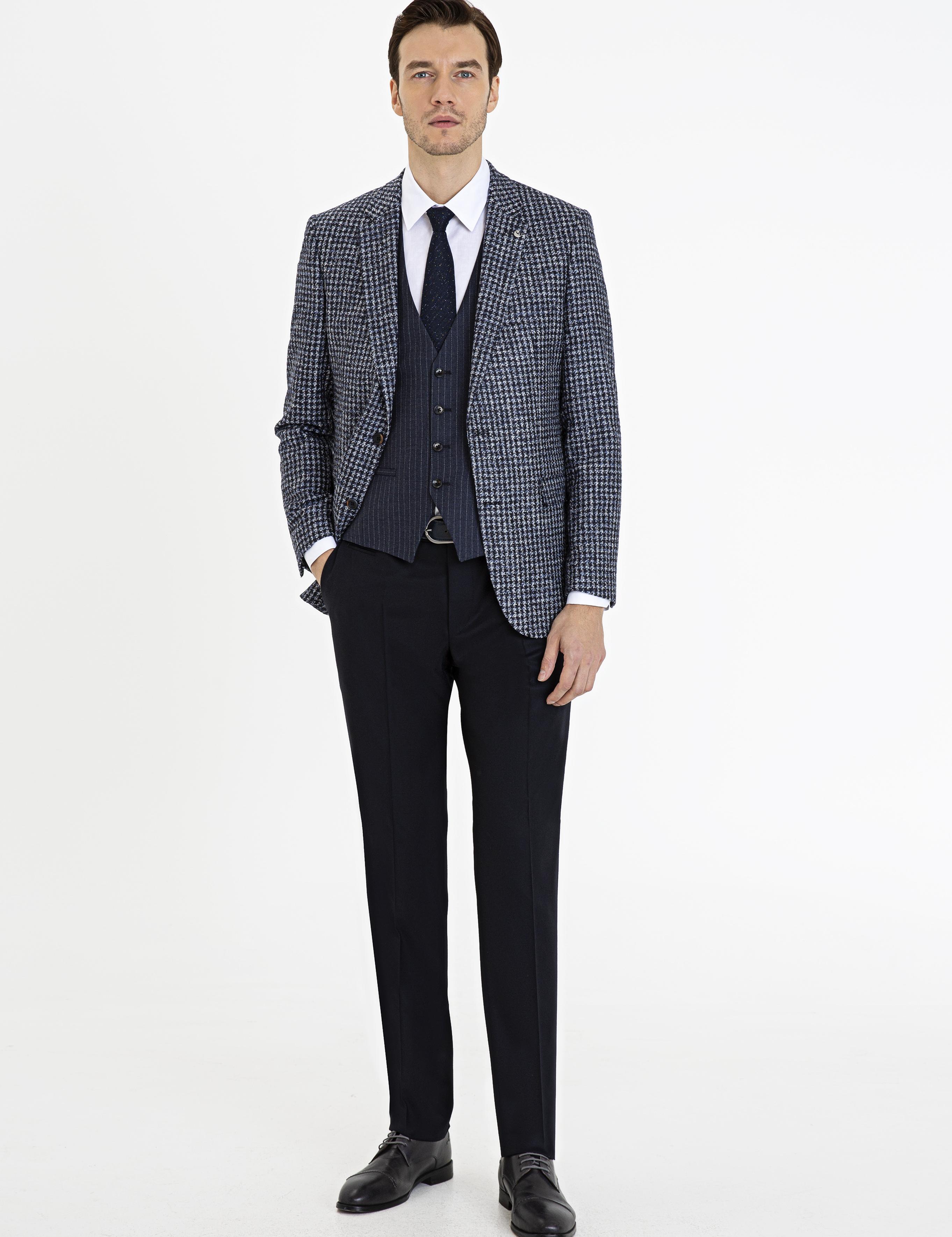 Lacivert Slim Fit Ceket - 50227464011