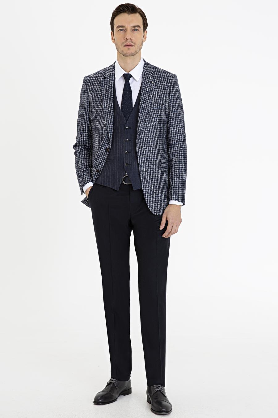 Lacivert Slim Fit Ceket - 50227464011