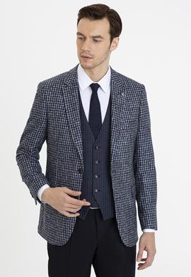 Lacivert Slim Fit Ceket