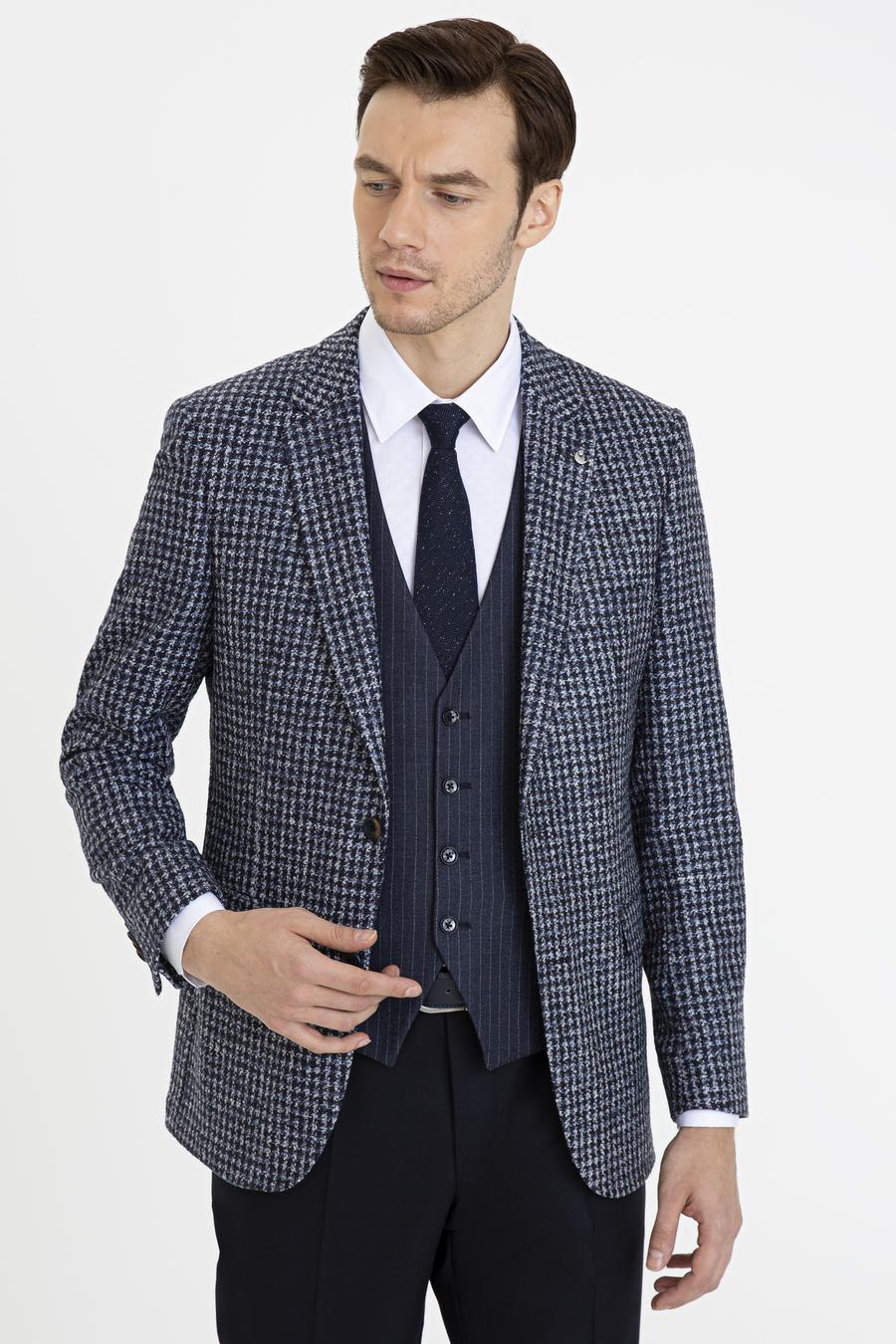 Lacivert Slim Fit Ceket - 50227464011