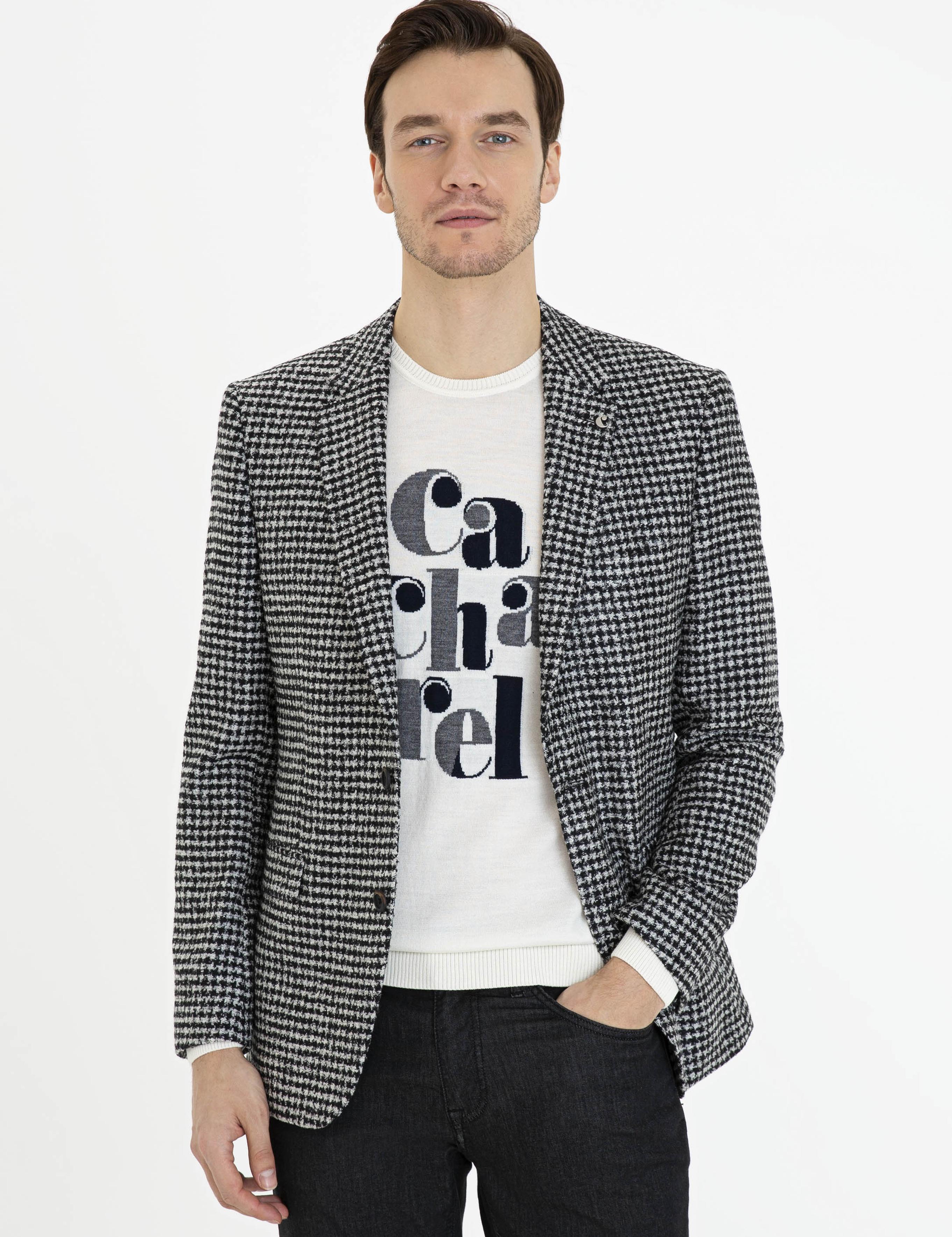 Siyah Slim Fit Ceket - 50227464077
