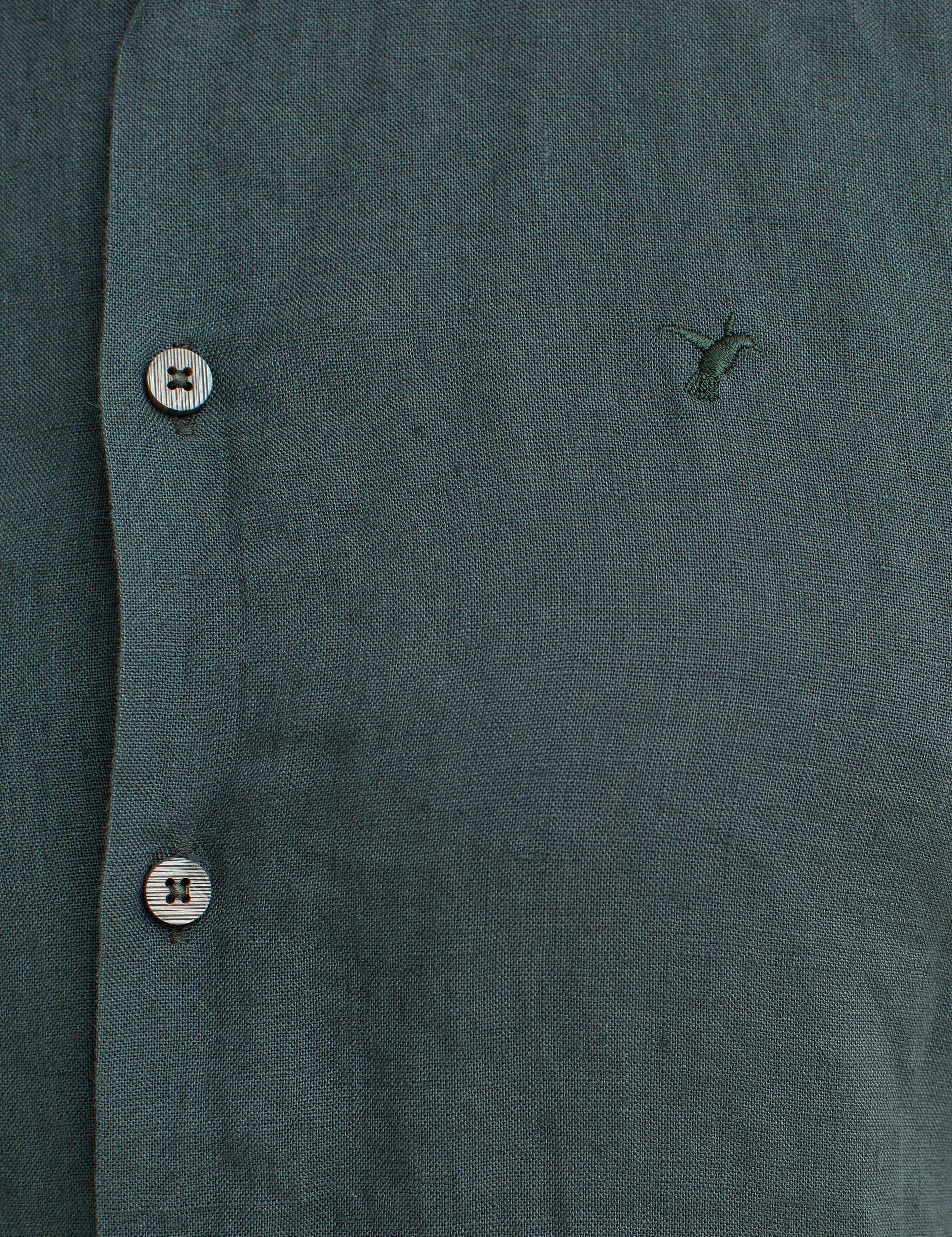 Koyu Yeşil Slim Fit Gömlek - 50188542007